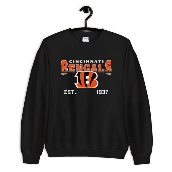 Cincinnati Bengals Sweatshirt, Bengals Sweatshirt, Cincinnati Bengals Crewneck - Picture 2 of 2